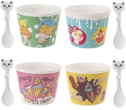 Attēls no Pucharki na lody z yeczkami 4 szt.