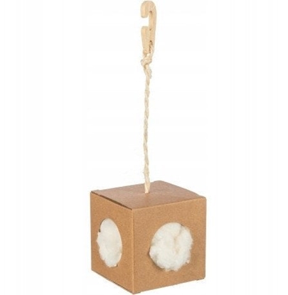 Attēls no Pudeko z szarpank do gniazda, dla gryzoni, kapok i karton, 9x9x9 cm, 6g