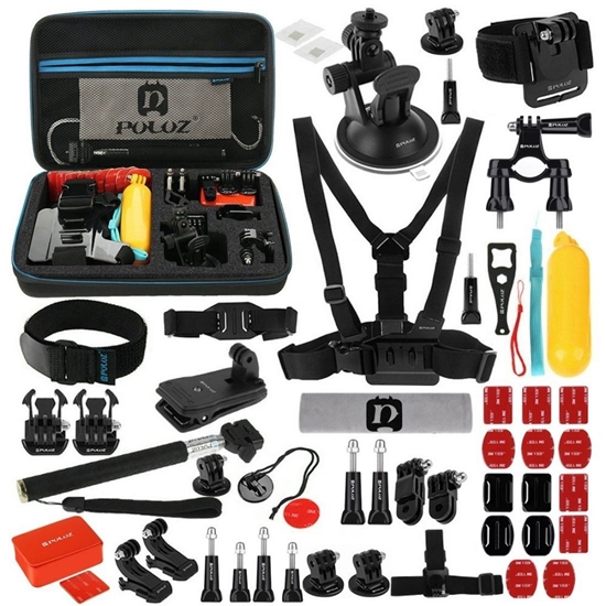 Picture of Puller Accessories Puluz Ultimate Combo Kits for sports cameras PKT09 53 in 1