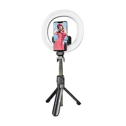 Picture of Puller Selfie stick/ tripod Puluz with LED light ring
