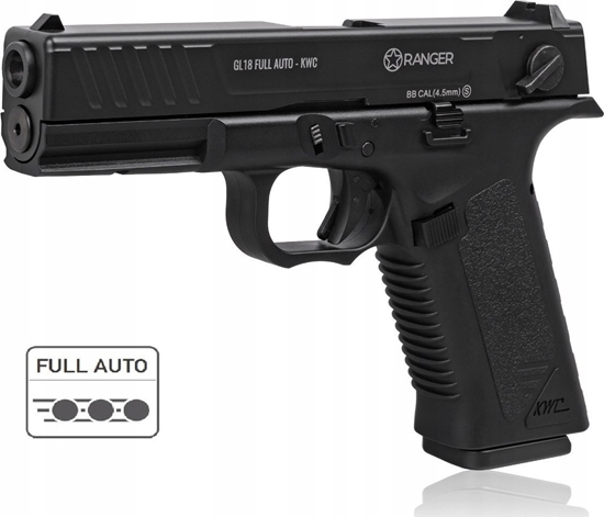 Picture of Ranger Pistolet GL18 Full Auto Blowback k.4,5BBs 18-strza. KWC