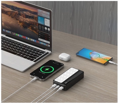 Picture of Powerbank P20 LCDPD LAMP 20 000mAh, zintegrowana lampa LED z funkcją latarki