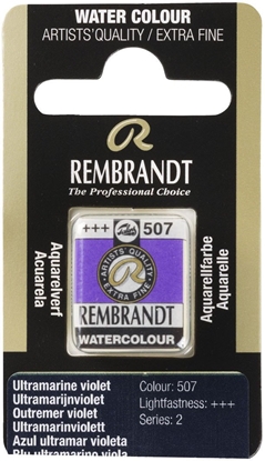 Attēls no Rembrandt Watercolour Pan Ultramarine Violet 507