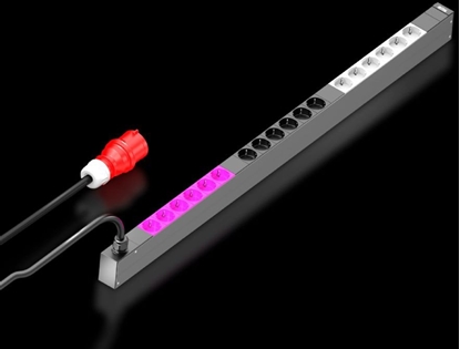 Picture of Rittal 7979.133, Basic, 0U, Three-phase, Vertical, Aluminium, Plastic, Black, Silver