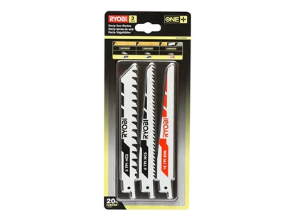 Attēls no Ryobi zestaw brzeszczotów szablastych 3 sztuki do drewna uniwersalne (5132002813)