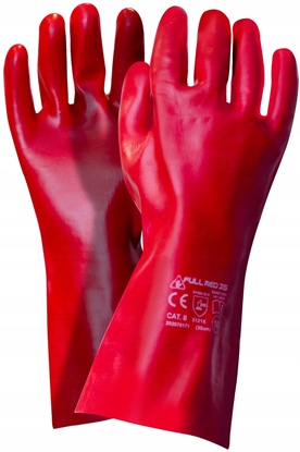 Attēls no RKAWICE PCV DUGIE FULL RED 35CM