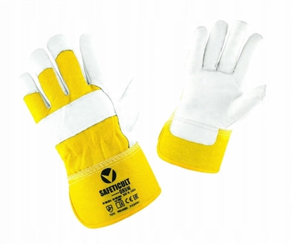 Attēls no RKAWICE ZE SKÓRY KOZIEJ LICOWEJ I BAWENY SAFETICULT DRUM