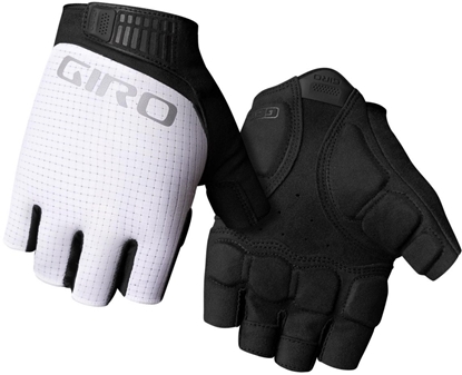 Attēls no Rkawiczki mskie GIRO BRAVO II GEL krótki palec white roz. XXL (obwód doni od 267 mm / d. doni od 211 mm) (NEW 2025)