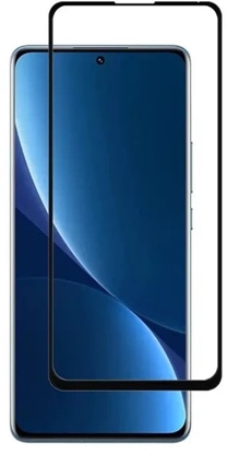 Изображение RoGer Full Face 9D Tempered Glass Full Coveraged with Frame Xiaomi Redmi Note 12 Pro Plus Black