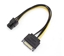Attēls no RoGer SAPCIE6P 15pin SATA Power to 6pin PCIe Adapter Cable for GPU / 20cm