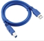 Attēls no Kabel USB Roger USB-A - USB-B 1.5 m Niebieski (4752168093313)