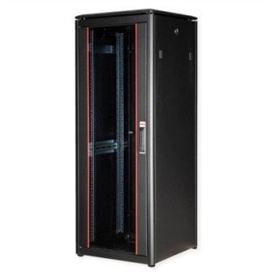 Изображение Roline 19-inch Network Cabinet Pro 32 U, 600x600 WxD Glass door black