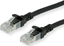 Изображение Roline ROLINE - Patch- Cable - RJ- 45 (M) to RJ- 45 (M) - 30 cm - SFTP, PiMF - CAT 6 - halogen free, shaped, stranded - black (21.15.2956)