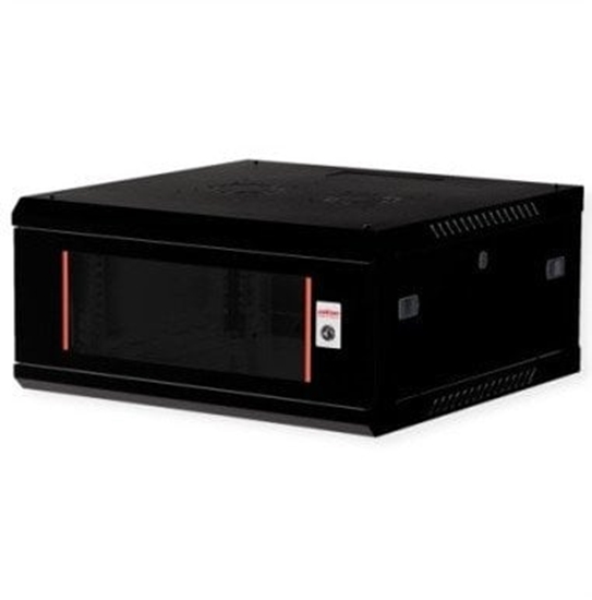 Picture of Roline 19" Wall Cabinet Basic Plus 4U, 600x600 BxT black