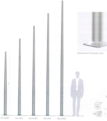 Изображение ROSA SUP ALUM.SAL-6 ANODOWANY INOX 42207/C4 - 42207/C45