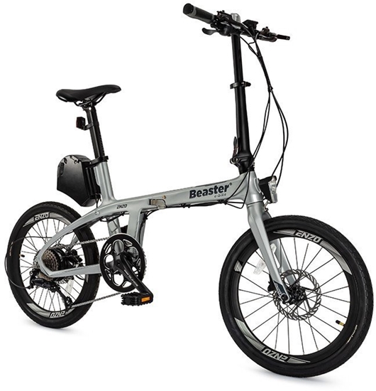 Picture of Rower elektryczny Beaster El. karboninio rmo dviratis, BS126S, sidabrinis, 250 W