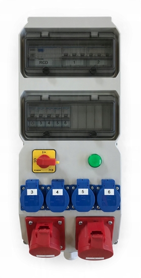 Picture of PCE Rozdzielnica stacjonarna Polska 9025652W z tworzywa typ "Szubin" wejcie M32 wejcie 32/5 16/5 4GS bez zabezpiecze