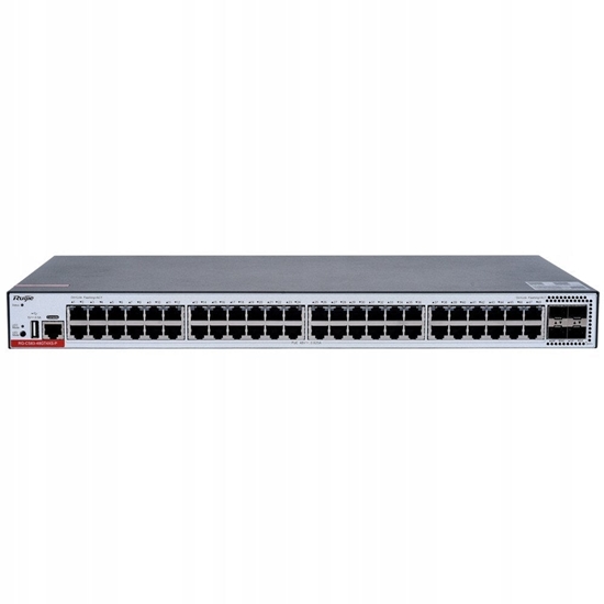 Picture of Ruijie RG-CS83-48GT4XS-P| Switch zarzdzalny, 52 portów, 48xGE, 48xPoE+, 405W, 4x10GE SFP+, 1xConsole, L3, Cloud