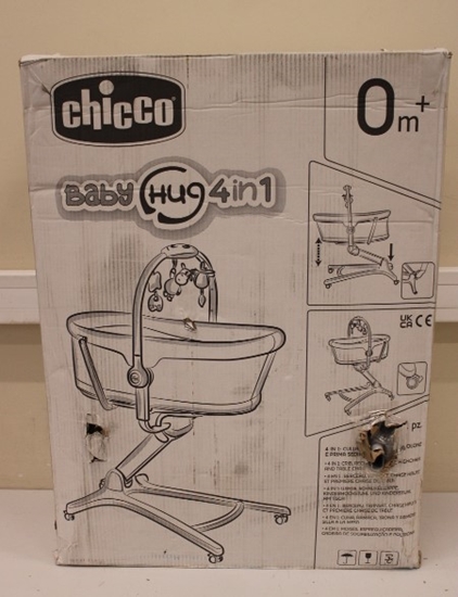 Picture of SALE OUT. CHICCO Baby Hug 4 in 1 Glacial Multifunctional Crib, Gray | Chicco | DAMAGED PACKAGING, SCRATCHED ON LEGS
