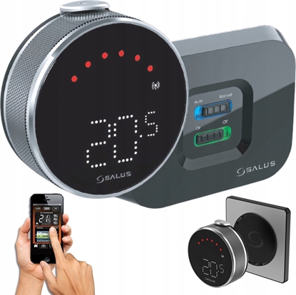 Picture of Salus internetowy, bezprzewodowy, natynkowy regulator tygodniowy z wbudowanym akumulatorem IT800WIFI
