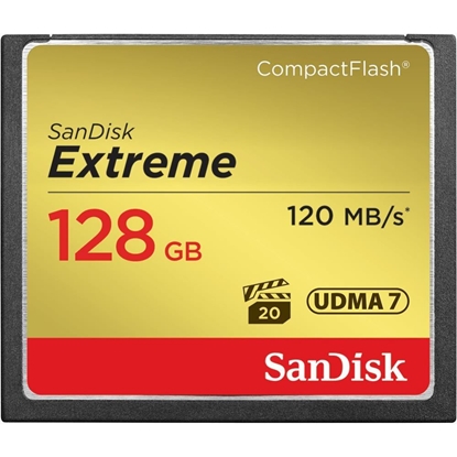 Attēls no SANDISK BY WESTERN DIGITAL MEMORY COMPACT FLASH 128GB/SDCFXSB-128G-G46 SANDISK