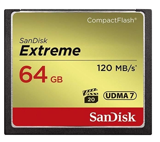 Picture of SANDISK BY WESTERN DIGITAL MEMORY COMPACT FLASH 64GB/SDCFXSB-064G-G46 SANDISK