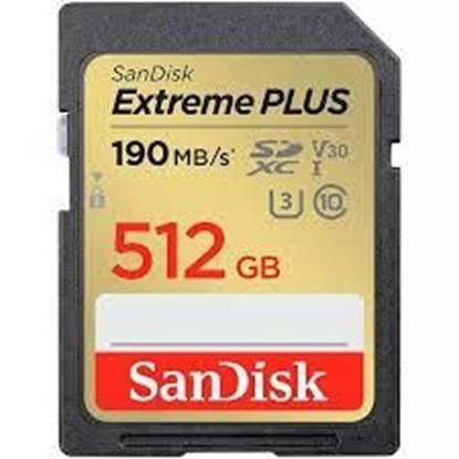 Attēls no SANDISK BY WESTERN DIGITAL MEMORY SDXC 512GB UHS-1/SDSDXWV-512G-GNCIN SANDISK