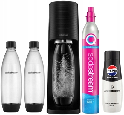 Picture of Saturator Sodastream Terra + 2 butelki + gaz Czarny + syrop Pepsi Max