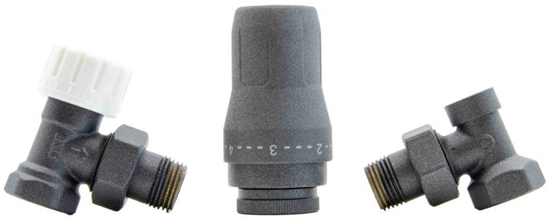Picture of Schlosser ZESTAW TERMOSTATYCZNY STANDARD 1/2GZ x 1/2GW KTOWY - GRAPHITE