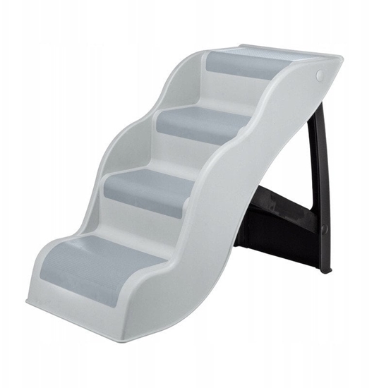 Изображение Schody, dla psa/kota, jasnoszare, 38,5 x 60 x 79 cm, do 90 kg