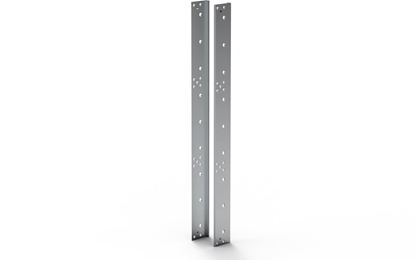 Изображение SCHROFF EuropacPRO naronik tylny do uszczelki EMC ze stali nierdzewnej do panelu bocznego, 9 HU