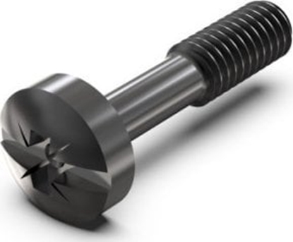 Изображение SCHROFF ruba konierzowa SCHROFF z rowkiem krzyowym, M2,5 x 12,3 mm, stal czarna, 100 szt.