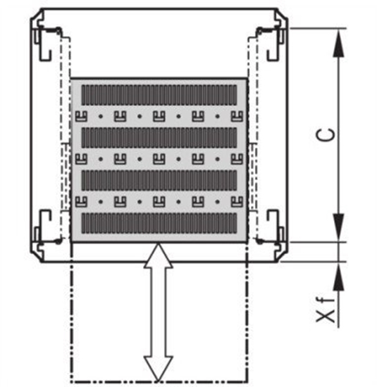 Picture of SCHROFF Varistar 19'' Póka, teleskopowa, 30 kg, RAL 7035, skrócona, 600W 700D