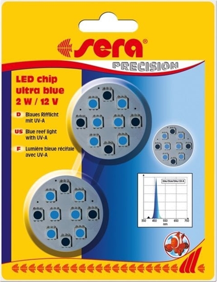 Picture of Sera Diody LED chip ultra blue 2 W / 12 V, 2szt/OPAK