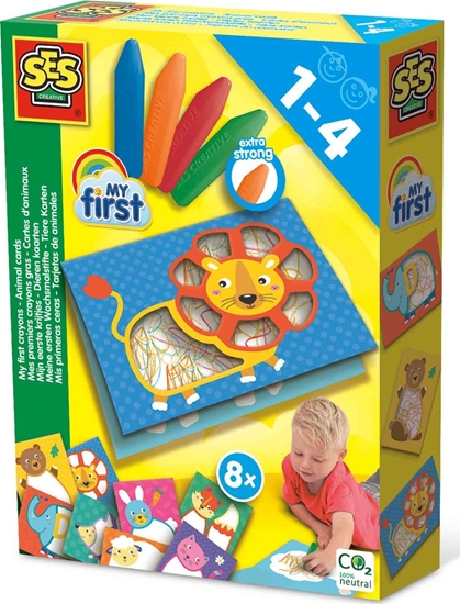 Picture of SES SES My first crayons Animal cards