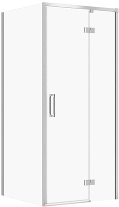 Attēls no SET B849 KABINA LARGA ZAWIAS PRAWA CHROM 80X80X195SZK TRANS WIR