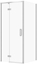 Attēls no SET B852 KABINA LARGA ZAWIAS LEWA CHROM 90X90X195SZK TRANS WIR
