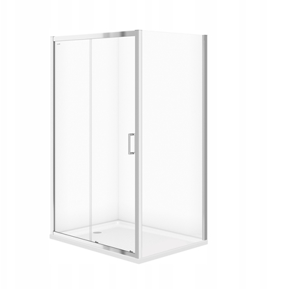 Attēls no SET C81 KAB IVA PROST CHROM 120X90X185 SZK TR+BR TAKO 120X4 WIR