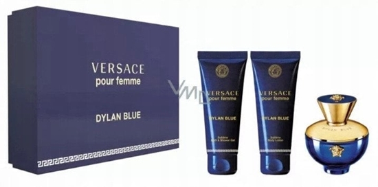 Изображение SET VERSACE Dylan Blue Pour Femme EDP spray 50ml + SHOWER GEL 50ml + BODY LOTION 50ml