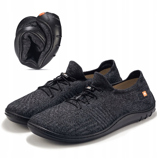 Picture of SH5003M Buty mskie Barefoot Merino grafitowy/czarny 45