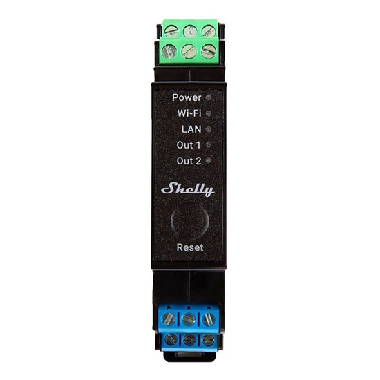 Picture of Shelly DIN Rail Smart Switch Shelly Pro 2PM with power metering, 2 channels