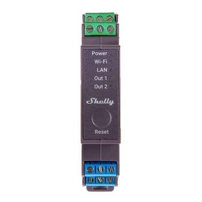 Attēls no Shelly Dual-channel smart relay Shelly Pro 2