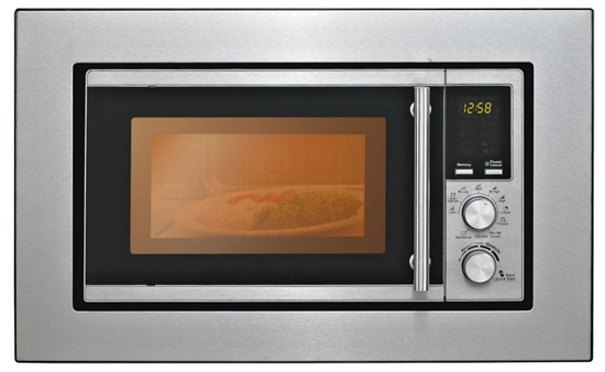 Picture of Silva Schneider EBM-G 880E, Built-in, Grill microwave, 17 L, 700 W, Rotary, Black, Stainless steel