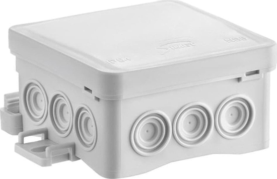 Picture of Simet Puszka nacienna 75x40x75mm z dawnic zintegrowan samozatrzaskowa seria FASTBOX&ampHOOK szara IP54 NS5 35360102