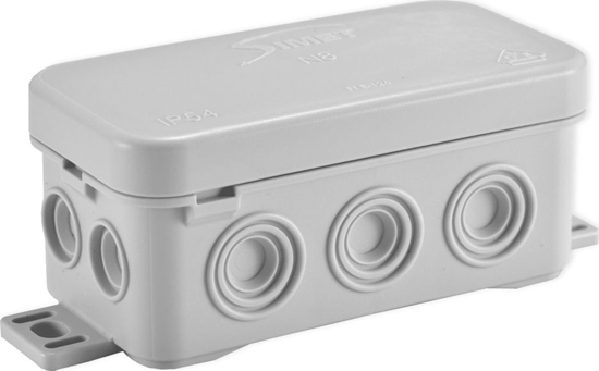 Picture of Simet SIMET Puszka elektroinstalacyjna N8 odgana natynkowa IP54 szara 83008002