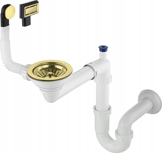 Изображение Syfon Deante Syfon do zlewozmywaka granitowego 1-komorowego - Space-Saver