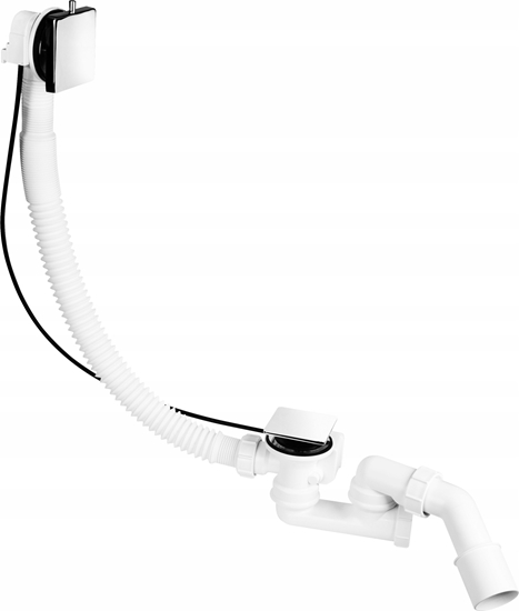 Picture of Syfon wannowy automatyczny, pokrto mosidz CHROM McSlim