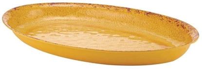 Attēls no Skål Oval Casablanca 2.5 ltr 420x280x40 mm Melamin Orange,1 stk