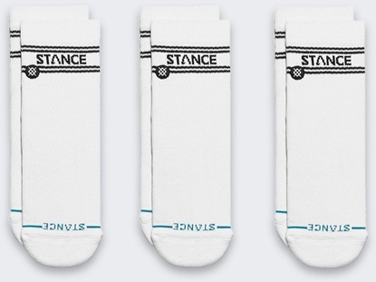 Attēls no Skarpety Stance Basic Quarter 3 pary White
