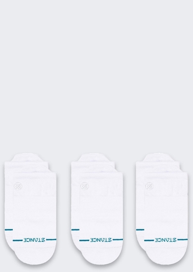 Picture of Skarpety Stance Icon Low Tab 3 pary White